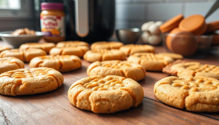 air fryer peanut butter cookies